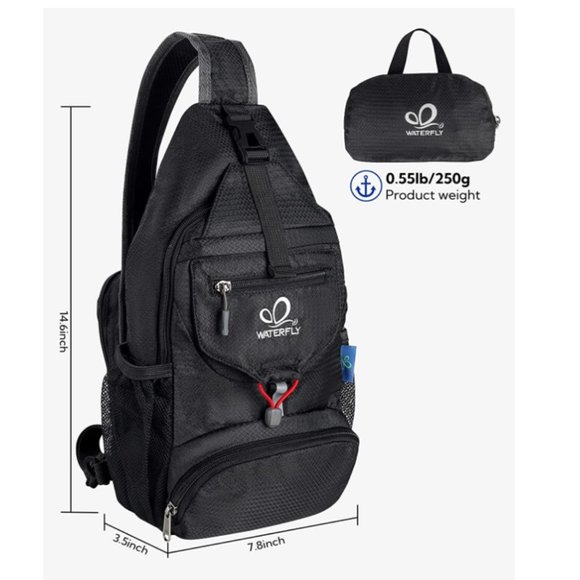 Waterfly Bags Waterfly Packable Small Crossbody Sling Backpack